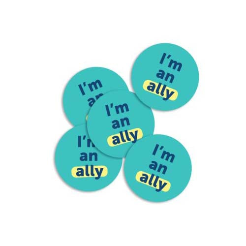 I'm An Ally Button (Pack Of 5)